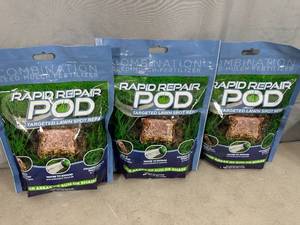 lot 139 image: 45 New Rapid Repair Pods for Lawn Repair