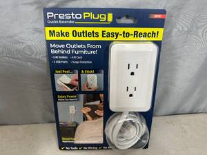 lot 144 image: New Presto Plug Outlet Extender