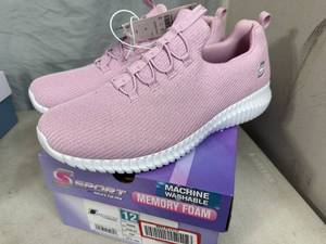 lot 166 image: New Skechers Memory Foam Shoes - Size 12