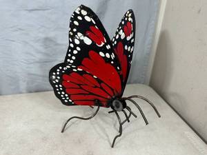 lot 183 image: Recycled Metal Butterfly