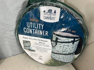 lot 185 image: New Pop-Up Utility Container for Camping