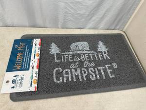 lot 187 image: New Camping Themed Welcome Mat
