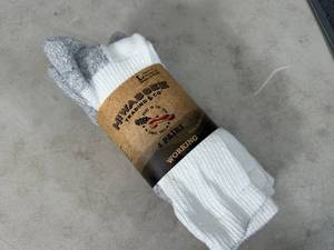 lot 188 image: 4 New Pairs Hiwassee Cotton Work Socks