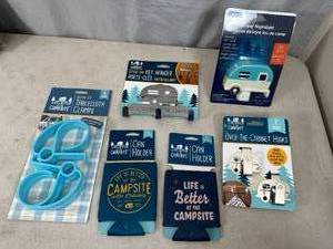 lot 196 image: New Camping Themed RV Camper Accessories
