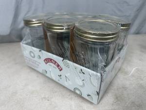 lot 205 image: New Set of 6 Wide Mouth Canning Jars