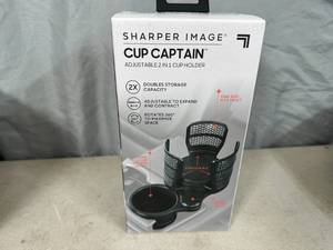 lot 227 image: New Sharper Image Cup Captain 2 in 1 Cup Holder
