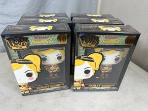 lot 263 image: 6 New Funko Pop DC Bombshells Harley Quinn Pins