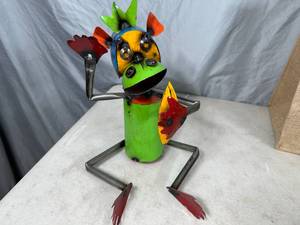 lot 279 image: Recycled Metal Monkey with Banana