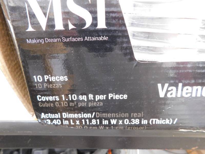 lot 49 image: (9) MSI  Valencia Elongated Octagon 12 in. x 12 in. Polished Marble Floor and Wall Tile (1.1 sq. ft.Each)