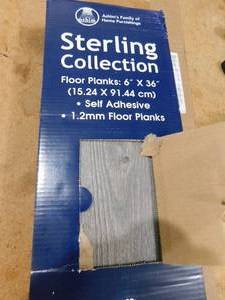 lot 47 image: ACHIM Sterling 1.2 Light Grey Oak 6 in. x 36 in. Peel and Stick Vinyl Plank Flooring (45 sq. ft.)