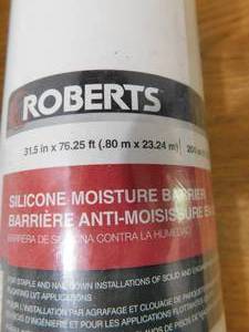lot 51 image: (3) ROBERTS Silicone Moisture Barrier 200 sq. ft. 31.5 in. x 76.25 ft. x 6 mil Underlayment for Solid & Engineered Wood Floors & LVP