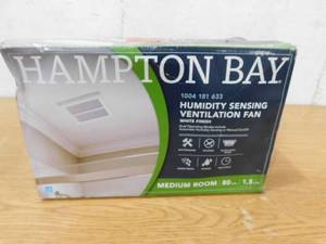 lot 65 image: Hampton Bay 80 CFM Ceiling Mount Room Side Installation Humidity Sensing Bathroom Exhaust Fan, ENERGY STAR