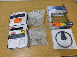 lot 73 image: 3 Assorted Towel Rings - New