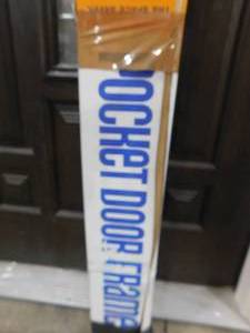 lot 134 image: Johnson Hardware 1500 Series 24 in. to 36 in. x 80 in. Universal Pocket Door Frame for 2x4 Stud Wall