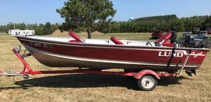 1997 Lund 16 Boat w Trailer