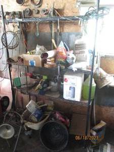 lot 40 image: 4 Tier shelf(inclues everything on ...