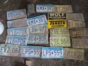 lot 156 image: Lot of license plates...