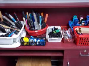 lot 18 image: Organizer baskets containing a seemingly endless supply