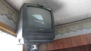 lot 47 image: Quasar TVVHS unit including the mount and remote