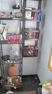 lot 49 image: Multi-tier metal and glass display