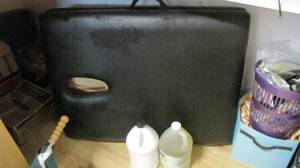 lot 64 image: Padded wood Portable massage table