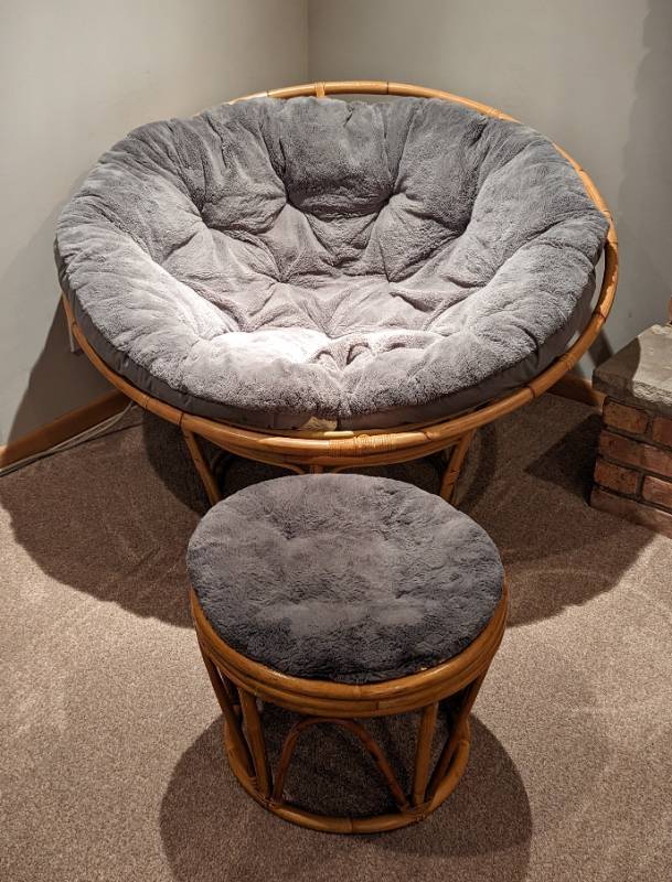 Pier One Papasan Chair and Ottoman Excellent Edina Moving