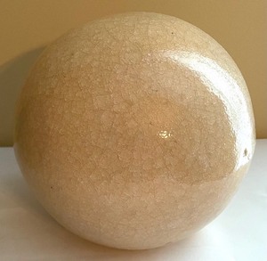 lot 108 image: Two Pottery Decorative Spheres