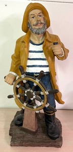lot 121 image: Two Marine Life Themed Sculptures