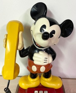 lot 125 image: Vintage Mickey Mouse Telephone