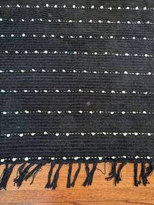 lot 23 image: Goodweave Black and White Accent Rug