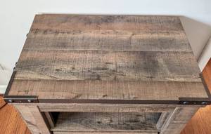 lot 32 image: Ashley Rustic Style Nightstand