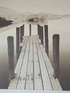 lot 35 image: Large Canvas Dock Photograph Print