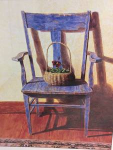 lot 165 image: Large Framed Rocking Chair Print