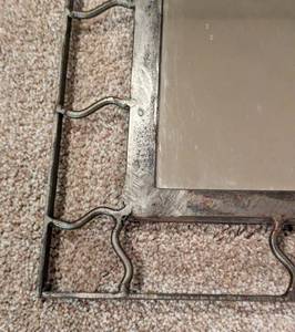 lot 151 image: Decorative Metal Wall Mirror