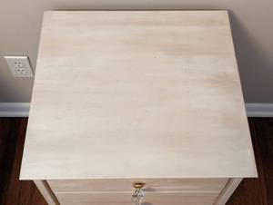 lot 77 image: Small Weathered Style Nightstand