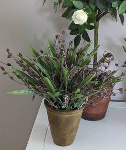 lot 81 image: Assorted Potted Faux Foliage