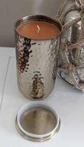 lot 83 image: Silver Vases and Decorative Candles