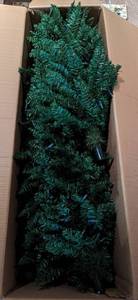 lot 160 image: 7.5ft  Pre-Lit Pencil Christmas Tree