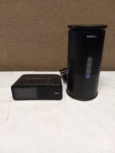 lot 40 image: AUDIO UNLIMITED SPEAKER & IHOME CLOCK RADIO