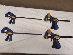 lot 43 image: 4 IRWIN QUICK GRIP BAR CLAMP
