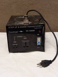 lot 45 image: POWERBRIGHT STEP UP & DOWN TRANSFORMER