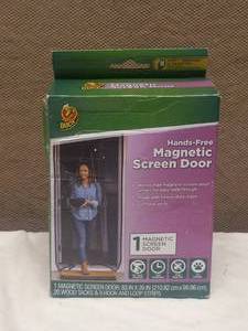 lot 63 image: DUCK BRAND HAND FREE MAGNETIC MESH SCREEN