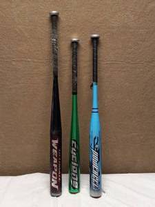 lot 83 image: 3 BASEBALL BATS