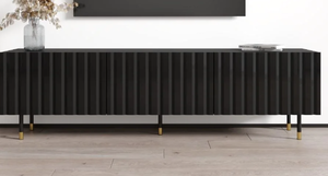 lot 224 image: Pilar 01 TV Stand - Black (OPEN BOX)
