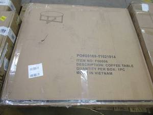 lot 216 image: 36 in Rustic Wood Coffee Table (OPEN BOX)