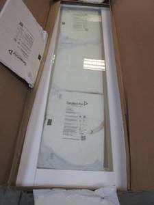 lot 242 image: Full Light Shaker Style Door Slab in White (SCRATCH AND DENT, NO BORE)