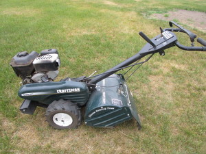lot 2 image: Craftsman Rototiller