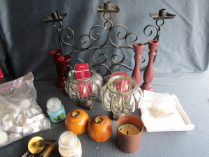 lot 28 image: Candle Holders, Tea Lights