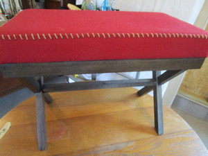 lot 57 image: Faux Suede Bench