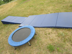 lot 59 image: Gymnastic Mat & Trampoline